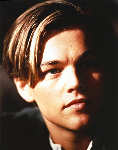 Leonardo Dicaprio Close Up Portrait in Black Background Photo Print (8 x 10)