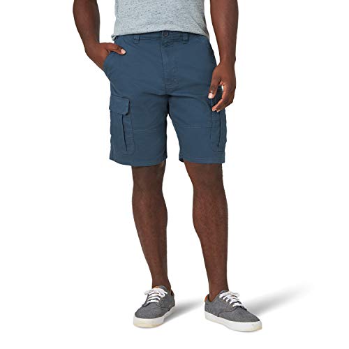 Wrangler Authentics Men's Classic Cargo Stretch Short, Midnight Blue, 36