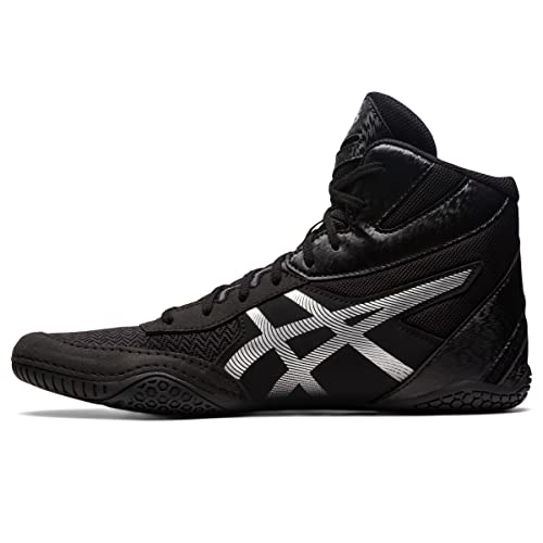 ASICS Men's MATCONTROL 3 Wrestling Shoes, 11, BLACK/PURE Silver