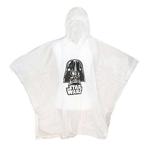 Star Wars Darth Vader Hooded Rain Poncho, 30 x 42'