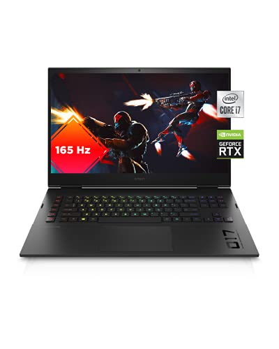 Omen 17 Gaming Laptop, NVIDIA GeForce RTX 3070, Intel Core i7-11800H, 16 GB RAM, 512 GB SSD, 17.3” Quad HD 165 Hz Display, Windows 10 Home, RGB Keyboard, Long Battery Life (17-ck0020nr, 2021)