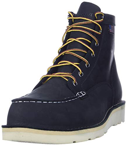 Danner Men's 15568 Bull Run Moc Toe 6' Work Boot, Black - 11 D