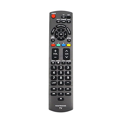 N2QAYB000485 Replaced Remote fit for Panasonic TV TC-L37U22 TC-L37X2 TC-L42D2 TC-L42U22 TC-L42U25 TC-P42C2 TC-P42S2 TC-P42U2 TC-P46C2 TC-P46S2 TC-P50C2 TC-P50S2 TC-P50U2 TC-P50X2 TC-P54S2 TC-P58S2