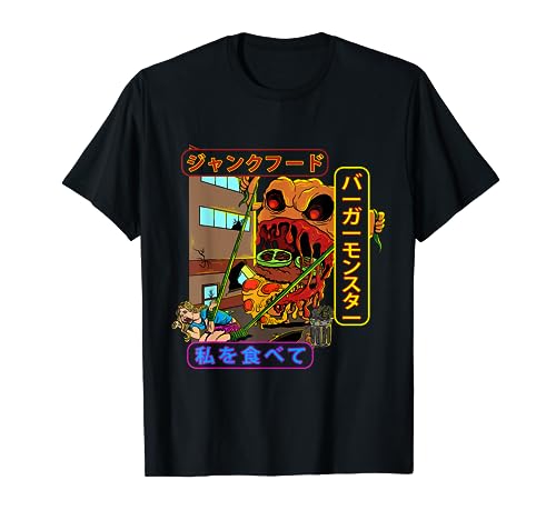 Japanese Monster Movie Kaiju Anime Burger Monster T-Shirt