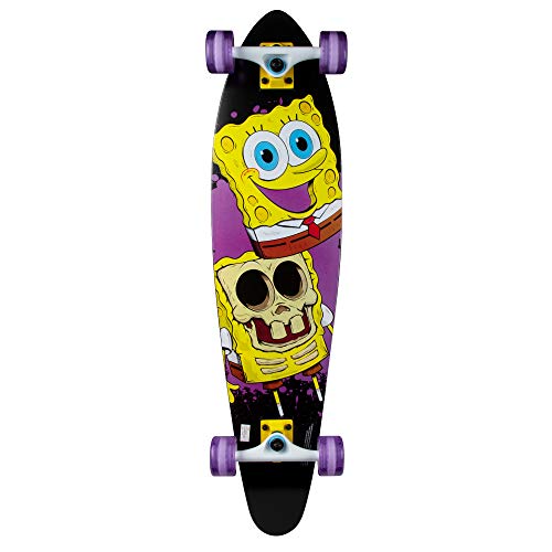 Kryptonics Spongebob 36' Longboard Complete Skateboard - Big Reveal, Yellow, Model Number: 169951