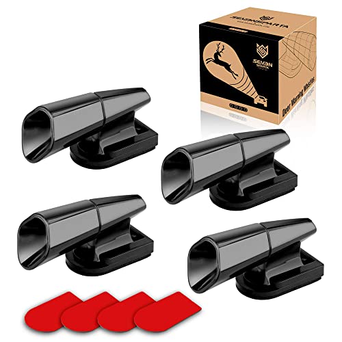 Seven Sparta 4 Pcs Deer Whistles Deer Warning Devices with Waterproof Adhesive Tapes for Car/Truck/Vehicle/Motorcycle(4)