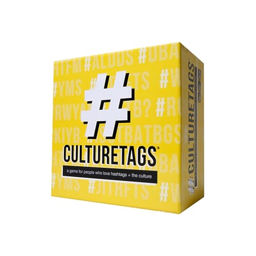 CultureTags Card Game | For People Who Love Hashtags + The Culture | Party Game Set for Family Fun or Virtual Play | Ages 13+ Years