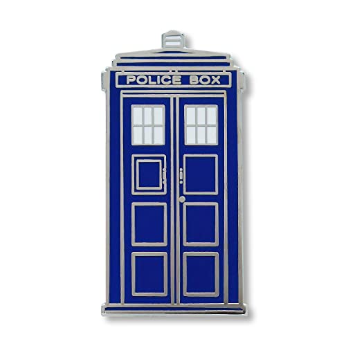 Apex Imports Tardis Whovian Retired Enamel Lapel Pin 1'