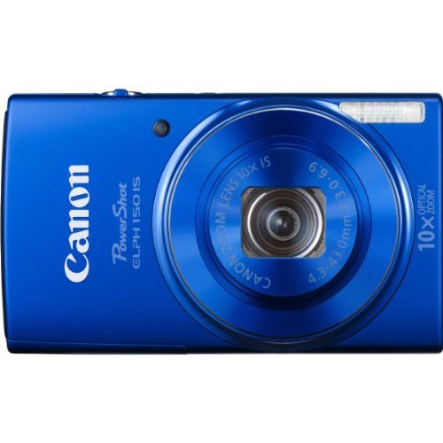 Canon PowerShot ELPH 150 IS Digital Camera (Blue)