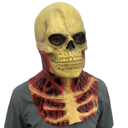 Chainsaw Killer Latex Mask Scarecrow Horror Movie Texas Massacre Movie Halloween Costume Masquerade Mask (A)