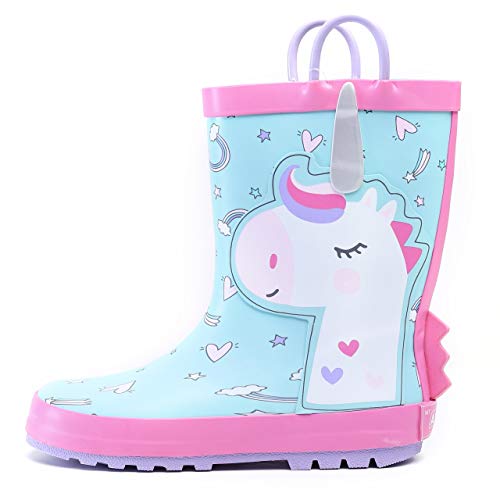 Nova Little Kid's Rain Boots,NF NFRB120 DreamUnicorn 10