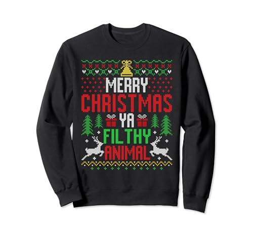 Merry Christmas Animal Filthy Ya Sweatshirt