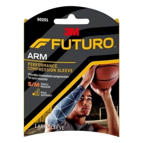 Futuro Sport Performance Compression Arm Sleeve, Small/Medium