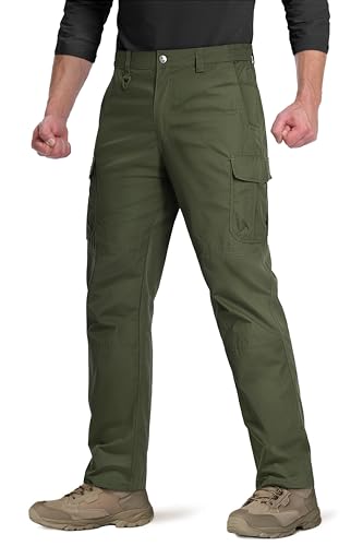 MAGCOMSEN Tactical Pants for Men Cargo Pant Hiking Pants Quick Dry Fishing Pants Green Cargo Pant for Men Breathable Pant Outdoor Pants