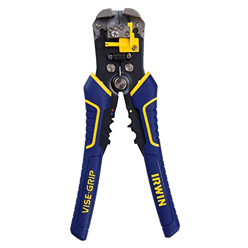IRWIN VISE-GRIP Wire Stripper, 2 inch Jaw, Cuts 10-24 AWG, ProTouch Grip for Maximum Comfort (2078300)