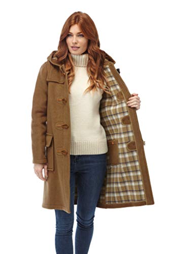 Original Montgomery Women's Classic Duffle Coat Toggle Coat Camel (Small)