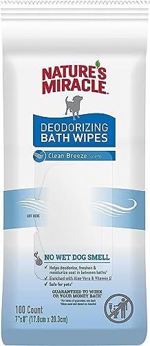 Nature's Miracle Deodorizing Bath Wipes for Dogs