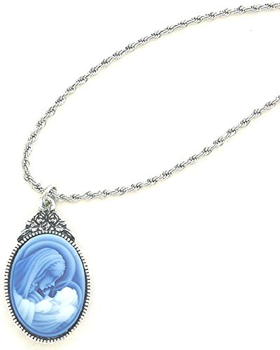 (RC751C) RF MOTHER/CHILD CAMEO PENDANT