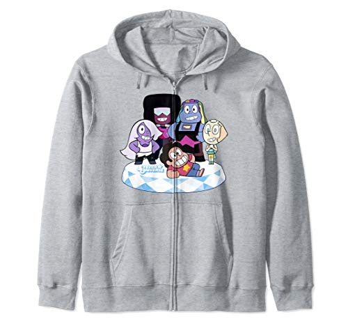 CN Steven Universe Chibi Crystal Gems Zip Hoodie