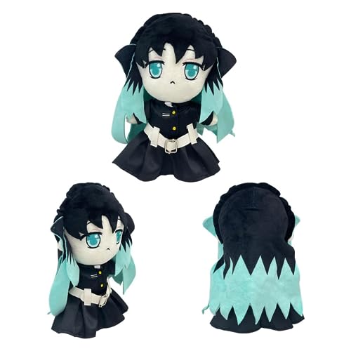 Tokitou Muichiro Plush, 10inch Cartoon Anime Characters Tokitou Muichiro Stuffed Figure Cute Soft Pillow, Cosplay Props for Kids Fans Adults Game Lovers Decorative