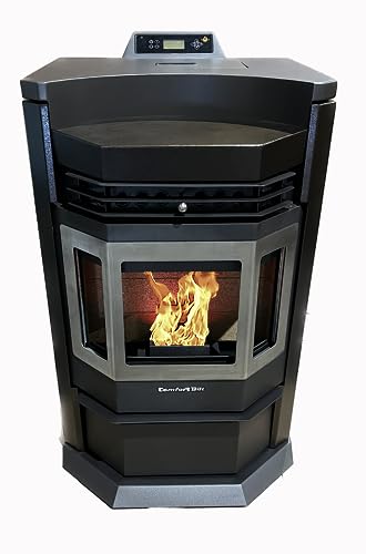 Comfortbilt Pellet Stove-HP22-N SS Brown EPA 80 lbs. Hopper Capacity Stainless Trim