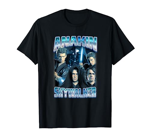 Star Wars Classic Anakin Skywalker Photo Collage Poster T-Shirt