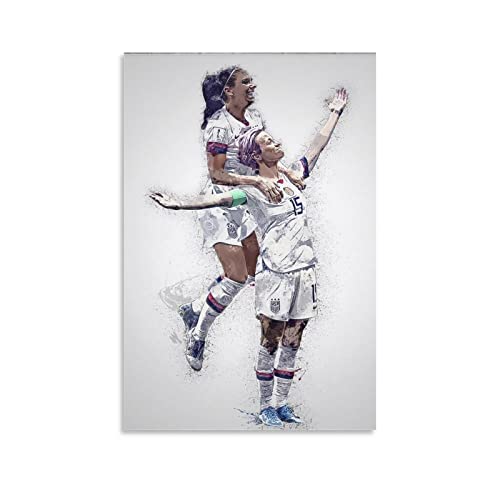FANCHUANG Alex Morgan Poster For Girls Bedroom Football Posters Paper for Home Decor Motivational Posters Signed Unframe-style 12x18inch(30x45cm)