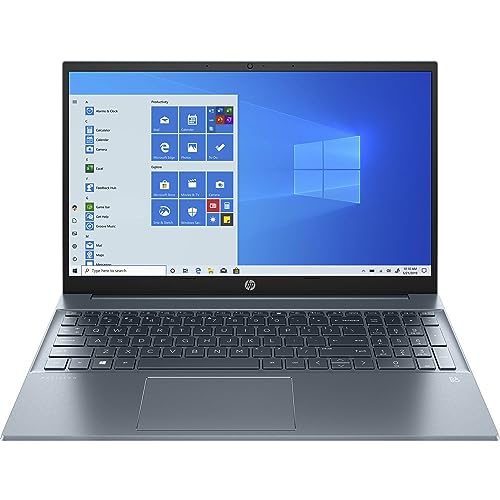 HP 2023 Pavilion 15.6” FHD IPS Touchscreen Laptop 10-Core Intel Core i7-1255U Iris Xe Graphics 24GB DDR4 1TB NVMe SSD USB-C w/DP WiFi AX BT Webcam HDMI2.1 Backlit KB Windows 11 Pro w/RE USB