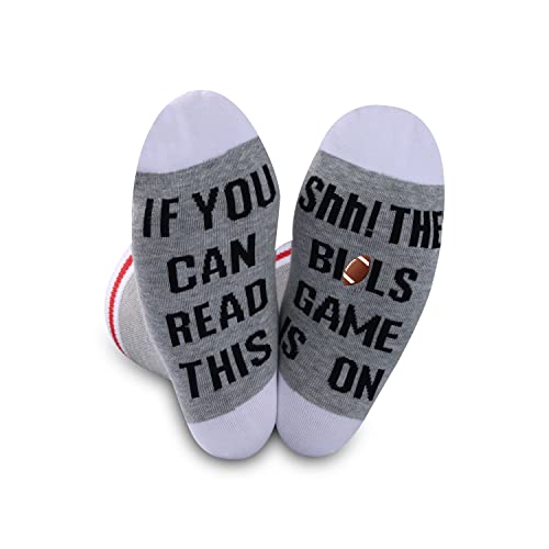 GJTIM American Football Gift Football Fans Gift Funny Birthday Gift Novelty Football Socks（Bill）