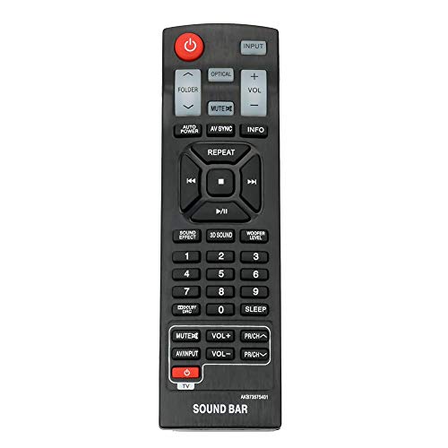 AKB73575401 Replace Remote Control for LG Home Sound Bar NB5540A NB5541 NB2430A NB4540 NB2520A NB2420A NB3520A