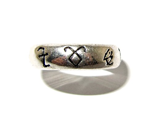 Moonfire Charms The Mortal Instruments Shadowhunter Runes Ring (US 6)