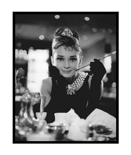 Poster Master Hepburn Poster - Breakfast at Tiffany's Print - Fashion Art - Photography Art - Gift for Men, Women & Fashionista - Chic Decor for Living Room or Studio - 8x10 UNFRAMED Wall Art