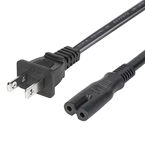 TPLTECH AC Power Cord Compatible with Xbox Series X, Xbox Series S, Xbox One S, Xbox One X, 2 Prong 6 Ft Power Cable Replacement
