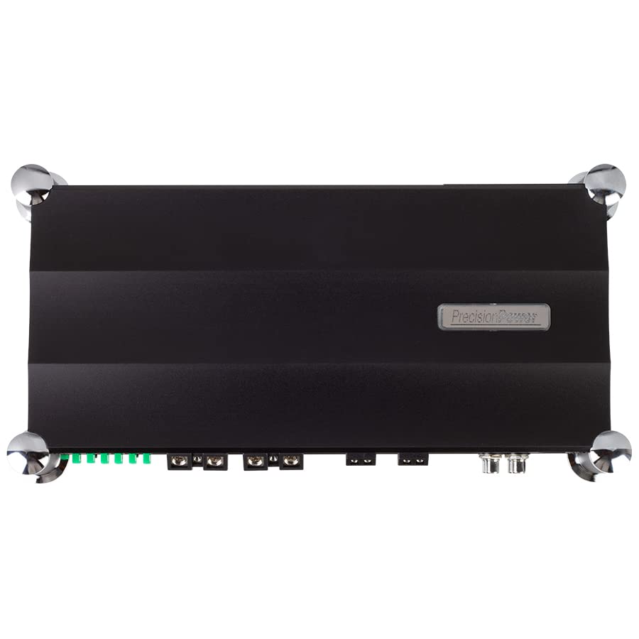 Precision Power A1800.1D Atom Series Monoblock Amplifier, Class D Power 1 Ch Car Stereo Amp, Subwoofer Power Amps, 1800 Watts 1 Ohm Stable