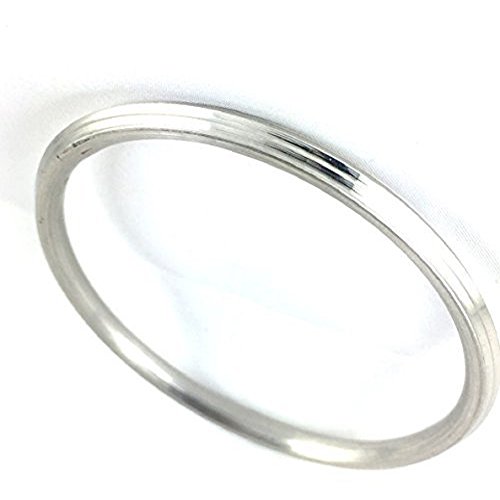 Punjabi/Sikh Stainless Steel Kada/Kara for Men/Women Internal Diameter 6.9 CM - 1 CM Thick