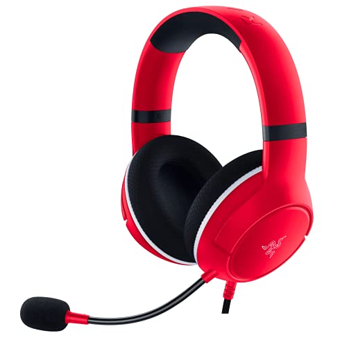 Razer Kaira X Wired Headset for Xbox Series X|S, Xbox One, PC, Mac & Mobile Devices: Triforce 50mm Drivers - HyperClear Cardioid Mic - Memory Foam Ear Cushions - On-Headset Controls - Pulse Red