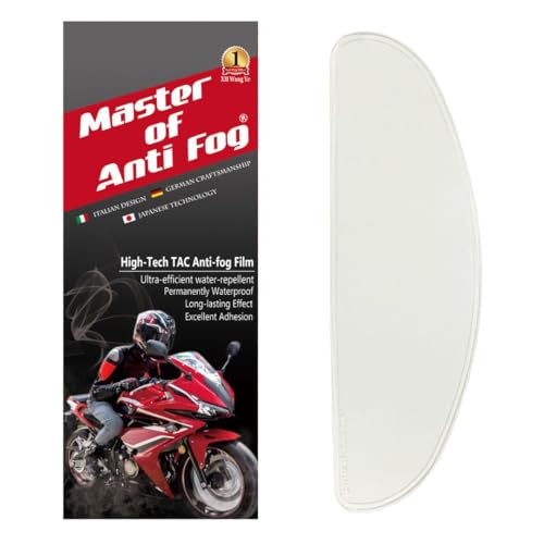XII WY Universal Motorcycle Full Face Helmet Shield Anti Fog Film,Clear Visor Lens Insert Fog Resistant Waterproof Sticker