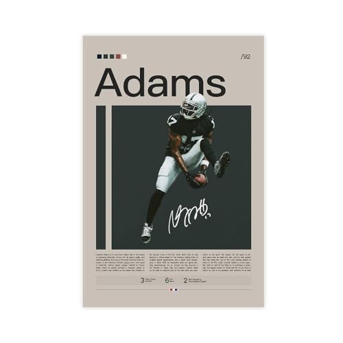 doublkl Devante Adams Poster Canvas Poster Wall Art Decor Print Picture Paintings for Living Room Bedroom Decoration Unframe: Unframe:12x18inch(30x45cm)