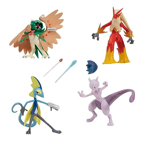 Pokémon Battle Feature Figure 4 Pack - Includes Four 4.5-Inch Battle Figures with Unique Battle Features - Not Applicable