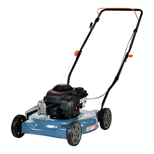 SENIX LSPG-L2 20-Inch Gas Lawn Mower with 125 cc 4-Cycle Briggs & Stratton Engine, Side Discharge, 3-Position Manual Height Adjustment