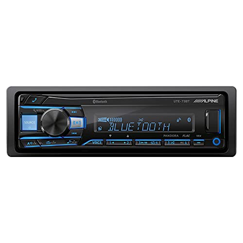 Alpine UTE-73BT Mech-less Digital Media Receiver with Bluetooth Wireless Technology