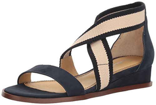 Splendid Women's Janae Wedge Sandal, Navy, 6 M US