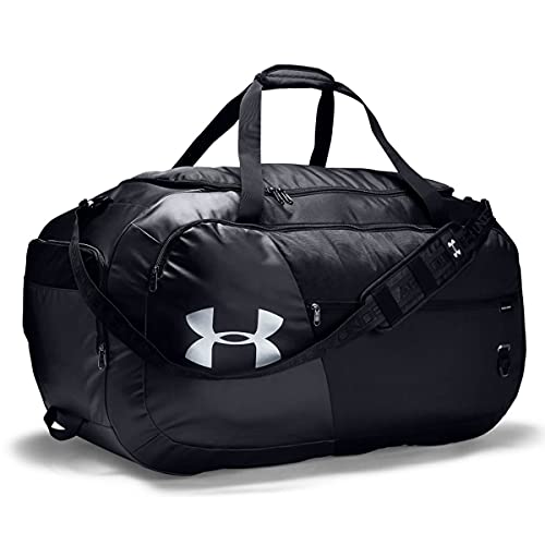 Under Armour Adult Undeniable Duffle 4.0 Gym Bag , Black (001)/Silver , Large