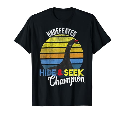 Nessie Undefeated Hide & Seek Champion Loch Ness Monster T-Shirt