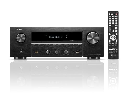Denon Receiver DRA-900H - 2-Channel Stereo Network Receiver (2023 Model) - 100W/Ch. Hi-Fi Amplification, Built-in HEOS, HDCP 2.3 Processing with ARC/eARC Support, Dolby Vision, HLG, Dynamic HDR