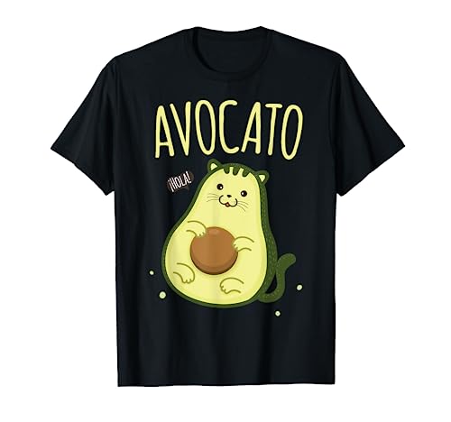 Cute Avocato Avocado Cat Kawaii T-Shirt