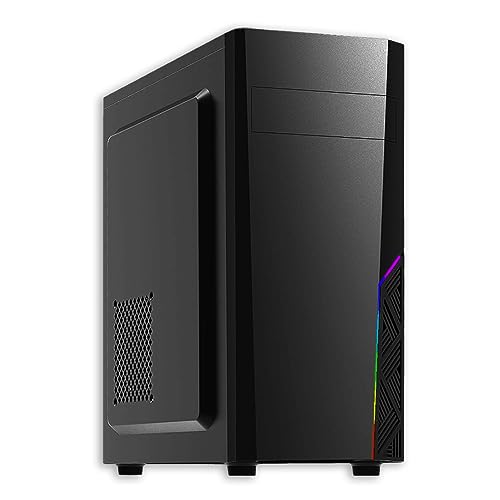 Zalman T8 Mid-Tower PC Case - ATX, Micro ATX, Mini ITX - 120mm Rear Fan Pre-Installed - Spectrum RGB Lighting Strip - USB 3.0 - Detachable 5.25” ODD Drive Cover, Black