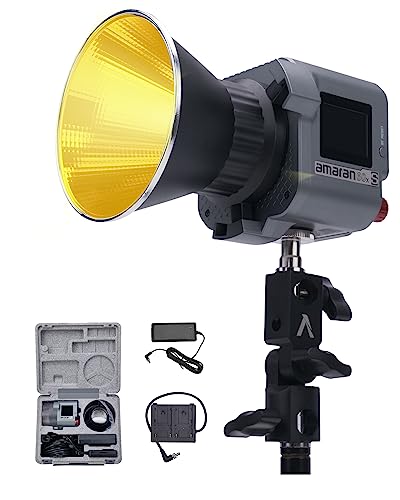 Aputure amaran COB 60xS Video Lighting amaran 60x Upgrade bi-Color Bowens Mount Point-Source LED Studio Light, SSI (D56) of 87, 33,300 lux @ 1m,App Control,9 Lighting FX (amaran 60x S)