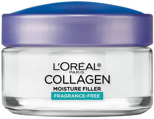 L'Oreal Paris Collagen Daily Face Moisturizer, Reduce Wrinkles, Face Cream, Fragrance Free 1.7 oz