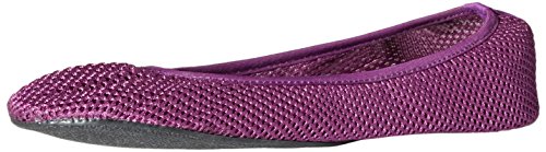 Sidekicks Foldable Ballet Flats with Carrying Case, Purple, Medium
